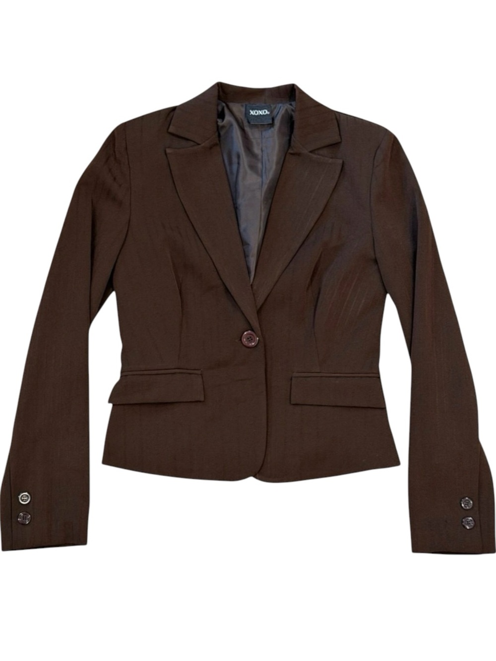 Y2k XOXO Dark Brown Tailored Blazer